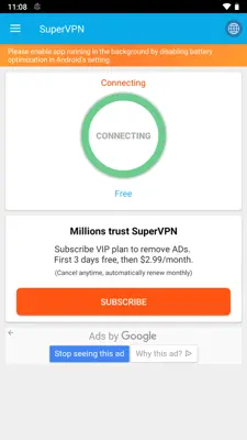 SuperVPN Fast VPN Client android App screenshot 5